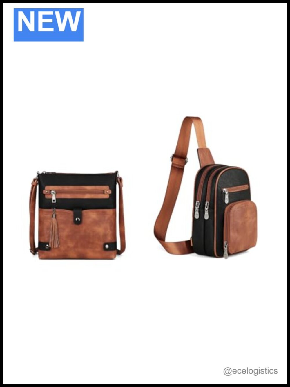 Crossbody Purse with RFID Protection and Tassel for Women